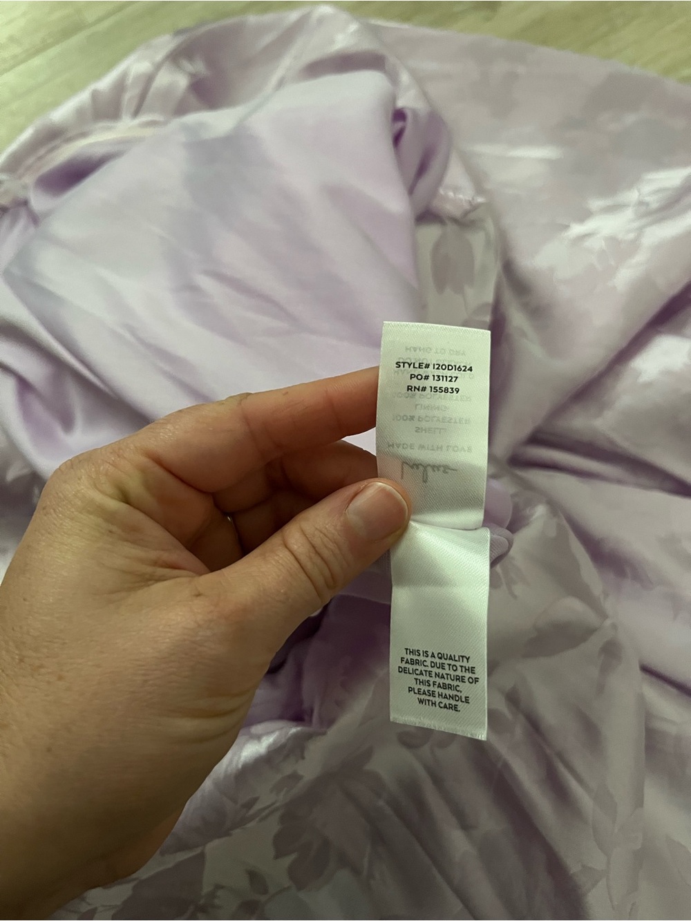 NWT Lulus Women’s Made to Marvel Lilac Satin Jacquard Strapless Maxi Dress Large - Picture 6 of 7